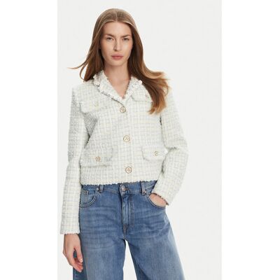 KARL LAGERFELD Sako A2W14024 Modrá Regular Fit Ženy KARL LAGERFELD Sako A2W14024 Modrá Regular Fit Ženy