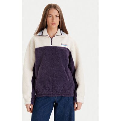 Lacoste Fleecová mikina SF5266 Tmavomodrá Oversize Ženy Lacoste Fleecová mikina SF5266 Tmavomodrá Oversize Ženy