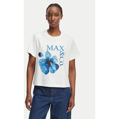 MAX&Co. Tričko 2616971034200 Biela Regular Fit Ženy MAX&Co. Tričko 2616971034200 Biela Regular Fit Ženy