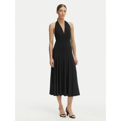 MICHAEL Michael Kors Koktejlové šaty MS683COH6J Čierna Slim Fit Ženy MICHAEL Michael Kors Koktejlové šaty MS683COH6J Čierna Slim Fit Ženy