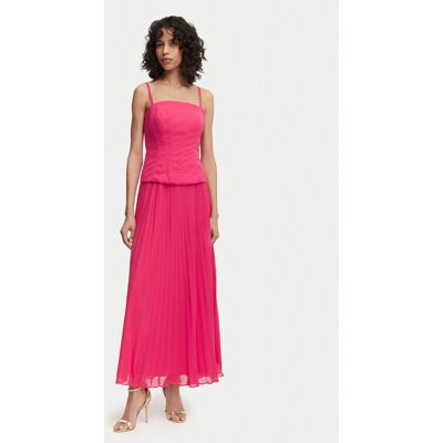 French Connection Večerné šaty Tiana 719H9 Tmavo ružová Slim Fit Ženy French Connection Večerné šaty Tiana 719H9 Tmavo ružová Slim Fit Ženy