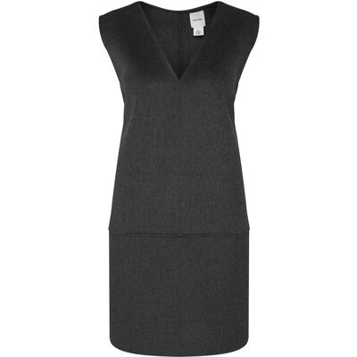 Calvin Klein Úpletové šaty LV044D017G Sivá Relaxed Fit Ženy Calvin Klein Úpletové šaty LV044D017G Sivá Relaxed Fit Ženy