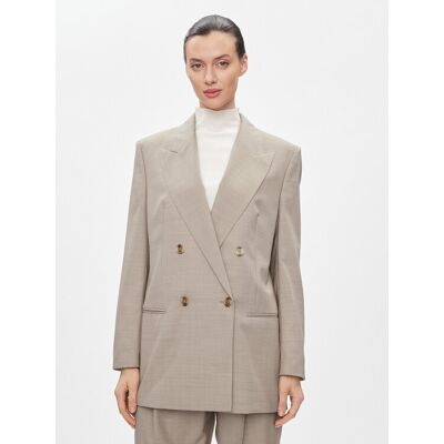Boss Sako Jarmina 50505587 Béžová Relaxed Fit Ženy Boss Sako Jarmina 50505587 Béžová Relaxed Fit Ženy