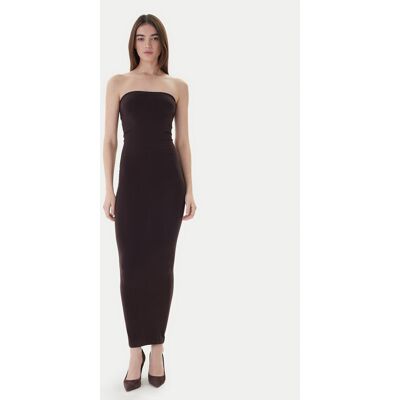 Wolford Večerné šaty 50795 Hnedá Slim Fit Ženy Wolford Večerné šaty 50795 Hnedá Slim Fit Ženy