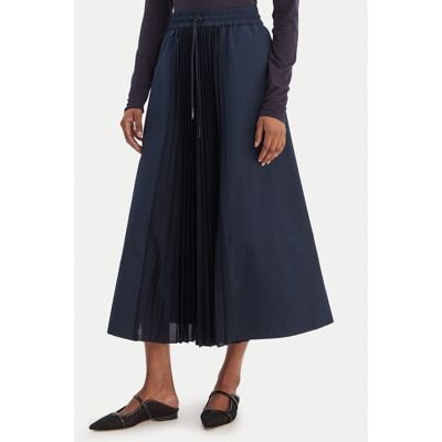 Weekend Max Mara Plisovaná sukňa Folk 2615771011 Tmavomodrá Regular Fit Ženy Weekend Max Mara Plisovaná sukňa Folk 2615771011 Tmavomodrá Regular Fit Ženy
