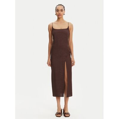 JACQUEMUS Koktejlové šaty 25E251DR100-1713 Hnedá Regular Fit Ženy JACQUEMUS Koktejlové šaty 25E251DR100-1713 Hnedá Regular Fit Ženy