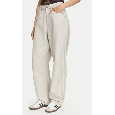 adidas Džínsy KQ6475 Svetlosivá Barrel Fit Ženy adidas Džínsy KQ6475 Svetlosivá Barrel Fit Ženy