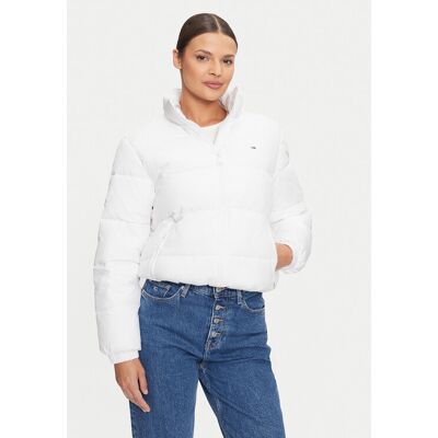Tommy Jeans Zimné bundy Essential DW0DW18827 Biela Regular Fit Ženy Tommy Jeans Zimné bundy Essential DW0DW18827 Biela Regular Fit Ženy