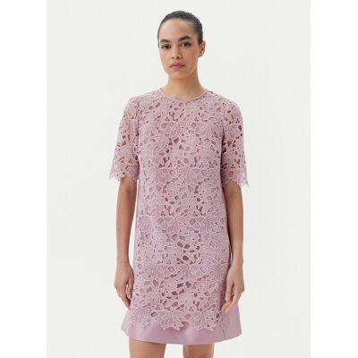 Luisa Spagnoli Koktejlové šaty Pendice 541767 Fialová Regular Fit Ženy Luisa Spagnoli Koktejlové šaty Pendice 541767 Fialová Regular Fit Ženy
