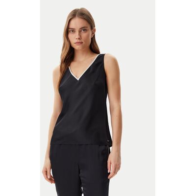 Calvin Klein Top K20K208185 Čierna Regular Fit Ženy Calvin Klein Top K20K208185 Čierna Regular Fit Ženy
