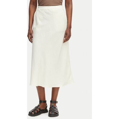 Gant Midi sukňa 4400231 Biela Regular Fit Ženy Gant Midi sukňa 4400231 Biela Regular Fit Ženy