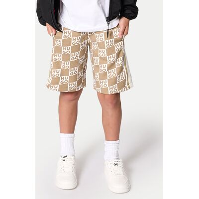 HUGO Športové kraťasy G00999 D Béžová Regular Fit Deti HUGO Športové kraťasy G00999 D Béžová Regular Fit Deti
