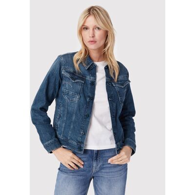 G-Star Raw Džínsová bunda Burten Stretch D20051-C911-C767 Tmavomodrá Regular Fit Ženy G-Star Raw Džínsová bunda Burten Stretch D20051-C911-C767 Tmavomodrá Regular Fit Ženy