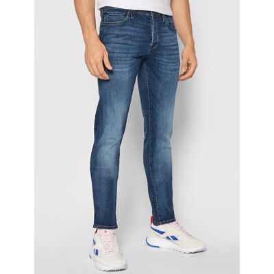 Jack & Jones Džínsy Glenn 12133074 Tmavomodrá Slim Fit Muži Jack & Jones Džínsy Glenn 12133074 Tmavomodrá Slim Fit Muži