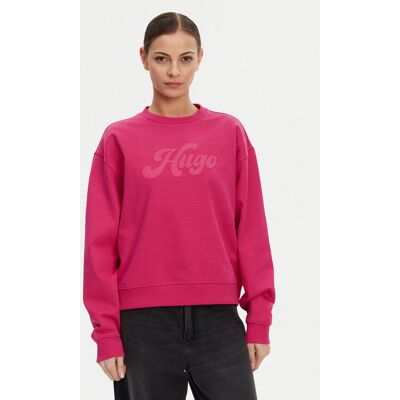 HUGO Mikina Deroxina 50541169 Ružová Relaxed Fit Ženy HUGO Mikina Deroxina 50541169 Ružová Relaxed Fit Ženy