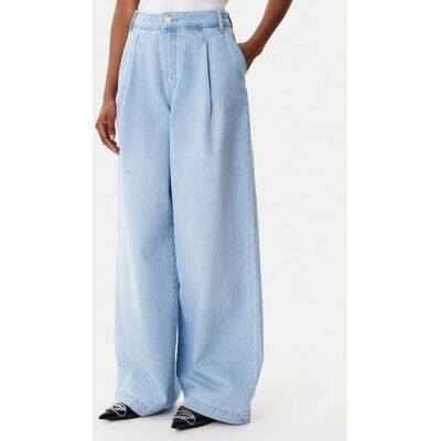 Armani Exchange Džínsy XW001105 AF14494 MB003 Modrá Wide Leg Ženy Armani Exchange Džínsy XW001105 AF14494 MB003 Modrá Wide Leg Ženy