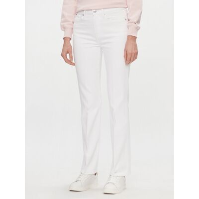 Tommy Hilfiger Džínsy Bootcut WW0WW41304 Biela Regular Fit Ženy Tommy Hilfiger Džínsy Bootcut WW0WW41304 Biela Regular Fit Ženy