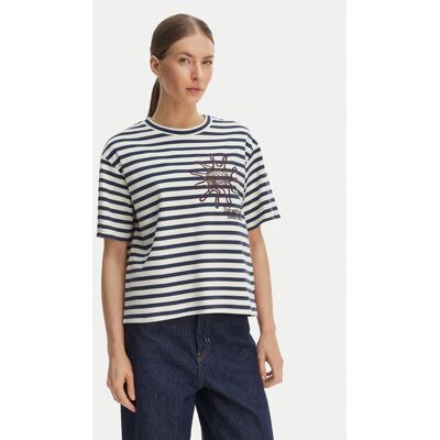 Weekend Max Mara Tričko Sabato 2615941112 Tmavomodrá Regular Fit Ženy Weekend Max Mara Tričko Sabato 2615941112 Tmavomodrá Regular Fit Ženy