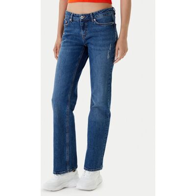HUGO Džínsy Gamera_B 50541565 Modrá Slim Fit Ženy HUGO Džínsy Gamera_B 50541565 Modrá Slim Fit Ženy