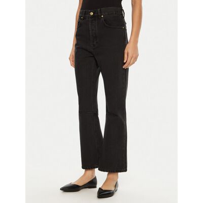 JACQUEMUS Džínsy 24E241DE035 Čierna Regular Fit Ženy JACQUEMUS Džínsy 24E241DE035 Čierna Regular Fit Ženy