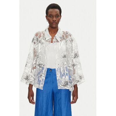 Joseph Ribkoff Blúzka 251102 Biela Boxy Fit Ženy Joseph Ribkoff Blúzka 251102 Biela Boxy Fit Ženy