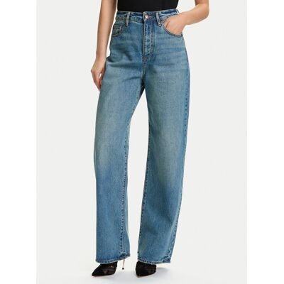 Armani Exchange Džínsy XW000100 AF16091 MB002 Modrá Relaxed Fit Ženy Armani Exchange Džínsy XW000100 AF16091 MB002 Modrá Relaxed Fit Ženy