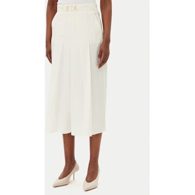 TWINSET Trapézová sukňa 251TT202C Béžová Regular Fit Ženy TWINSET Trapézová sukňa 251TT202C Béžová Regular Fit Ženy