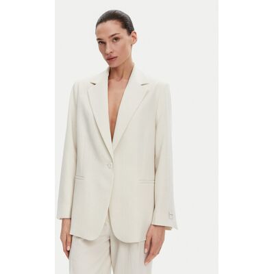 Calvin Klein Sako K20K208240 Béžová Regular Fit Ženy Calvin Klein Sako K20K208240 Béžová Regular Fit Ženy