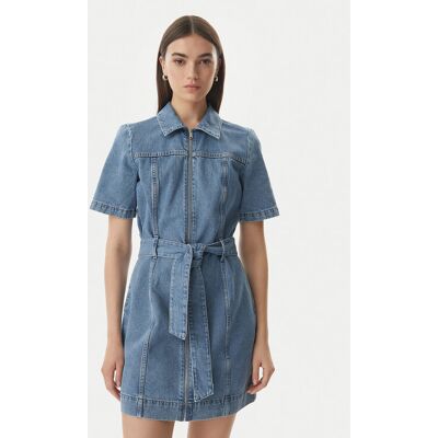 Calvin Klein Jeans Džínsové šaty LV047G738G Modrá Slim Fit Ženy Calvin Klein Jeans Džínsové šaty LV047G738G Modrá Slim Fit Ženy