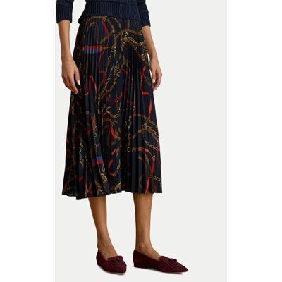 LAUREN RALPH LAUREN Plisovaná sukňa 200P03550001 Tmavomodrá Regular Fit Ženy LAUREN RALPH LAUREN Plisovaná sukňa 200P03550001 Tmavomodrá Regular Fit Ženy