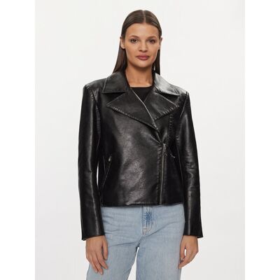 Patrizia Pepe Bunda z imitácie kože 8O0101/E044-K103 Čierna Regular Fit Ženy Patrizia Pepe Bunda z imitácie kože 8O0101/E044-K103 Čierna Regular Fit Ženy