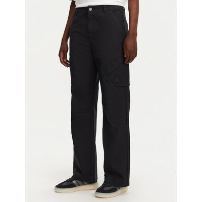 Nike Bavlnené nohavice FV7098 Čierna Regular Fit Ženy Nike Bavlnené nohavice FV7098 Čierna Regular Fit Ženy