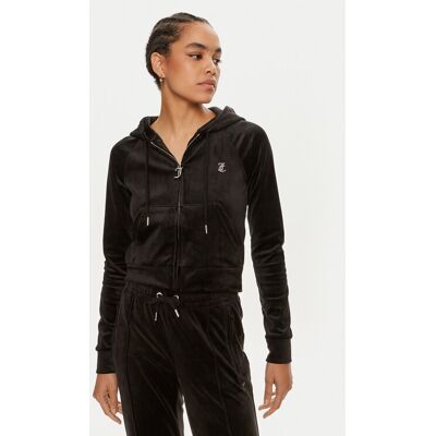 Juicy Couture Mikina Madison JCWA122001 Čierna Slim Fit Ženy Juicy Couture Mikina Madison JCWA122001 Čierna Slim Fit Ženy