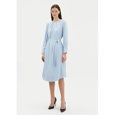 BOSS Každodenné šaty Docelia 50530538 Modrá Regular Fit Ženy BOSS Každodenné šaty Docelia 50530538 Modrá Regular Fit Ženy