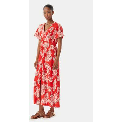 LOLA CASADEMUNT Letné šaty LS2616137 Svetlo červená Regular Fit Ženy LOLA CASADEMUNT Letné šaty LS2616137 Svetlo červená Regular Fit Ženy
