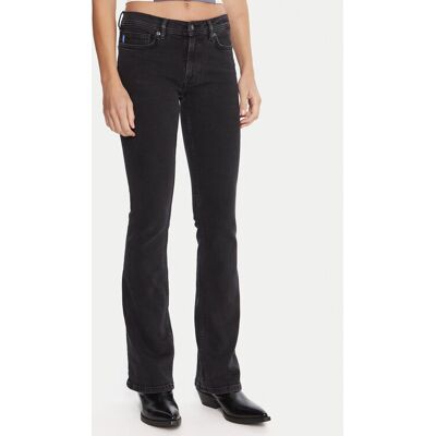 HUGO Džínsy Getti_B 50546332 Čierna Flare Fit Ženy HUGO Džínsy Getti_B 50546332 Čierna Flare Fit Ženy