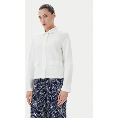 Olsen Košeľa 11201648 Biela Regular Fit Ženy Olsen Košeľa 11201648 Biela Regular Fit Ženy