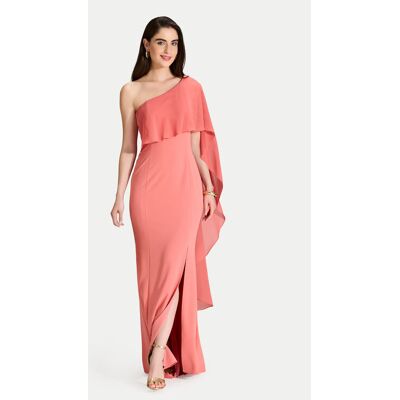 Swing Večerné šaty 5AJ03500 Koralová Regular Fit Ženy Swing Večerné šaty 5AJ03500 Koralová Regular Fit Ženy