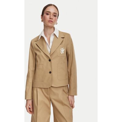 Tommy Hilfiger Sako Dressing WW0WW50146 Béžová Regular Fit Ženy Tommy Hilfiger Sako Dressing WW0WW50146 Béžová Regular Fit Ženy