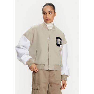 Converse Bundy bomber Retro Varsity 10026772-A01 Béžová Relaxed Fit Ženy Converse Bundy bomber Retro Varsity 10026772-A01 Béžová Relaxed Fit Ženy