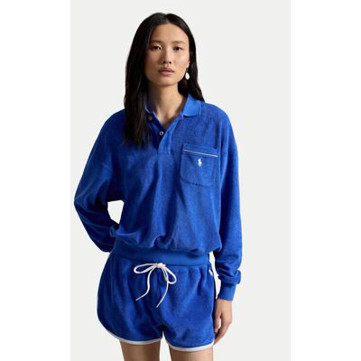 Polo Ralph Lauren Mikina 211A12737001 Modrá Relaxed Fit Ženy Polo Ralph Lauren Mikina 211A12737001 Modrá Relaxed Fit Ženy