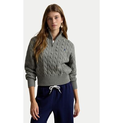 Polo Ralph Lauren Sveter 211963467506 Sivá Regular Fit Ženy Polo Ralph Lauren Sveter 211963467506 Sivá Regular Fit Ženy