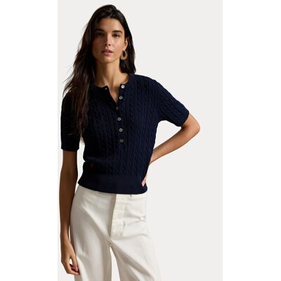 Polo Ralph Lauren Blúzka 211B17746002 Tmavomodrá Regular Fit Ženy Polo Ralph Lauren Blúzka 211B17746002 Tmavomodrá Regular Fit Ženy
