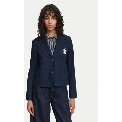 Tommy Hilfiger Sako Dressing WW0WW50146 Tmavomodrá Regular Fit Ženy Tommy Hilfiger Sako Dressing WW0WW50146 Tmavomodrá Regular Fit Ženy