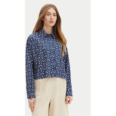 Weekend Max Mara Košeľa Ragtime 2515111112 Modrá Regular Fit Ženy Weekend Max Mara Košeľa Ragtime 2515111112 Modrá Regular Fit Ženy