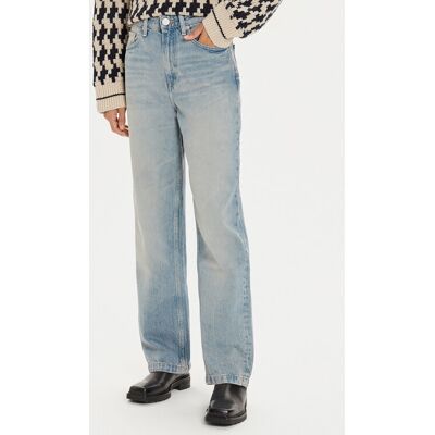 Tommy Hilfiger Džínsy WW0WW42812 Modrá Straight Fit Ženy Tommy Hilfiger Džínsy WW0WW42812 Modrá Straight Fit Ženy