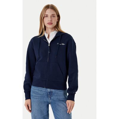 Tommy Hilfiger Mikina Script WW0WW45742 Tmavomodrá Regular Fit Ženy Tommy Hilfiger Mikina Script WW0WW45742 Tmavomodrá Regular Fit Ženy