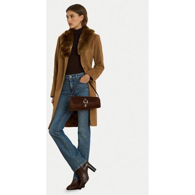 LAUREN RALPH LAUREN Vlnený kabát 297P04148002 Hnedá Straight Fit Ženy LAUREN RALPH LAUREN Vlnený kabát 297P04148002 Hnedá Straight Fit Ženy