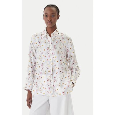 Marella Košeľa Salve 2613111141 Biela Relaxed Fit Ženy Marella Košeľa Salve 2613111141 Biela Relaxed Fit Ženy