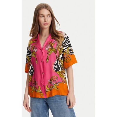 Versace Jeans Couture Košeľa 78HAL2P9 Ružová Relaxed Fit Ženy Versace Jeans Couture Košeľa 78HAL2P9 Ružová Relaxed Fit Ženy